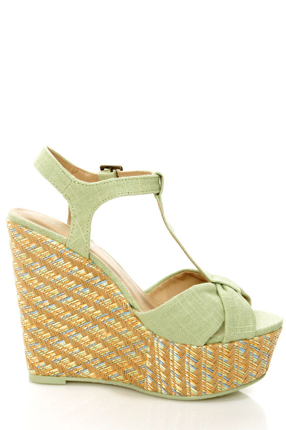 mint wedge sandals