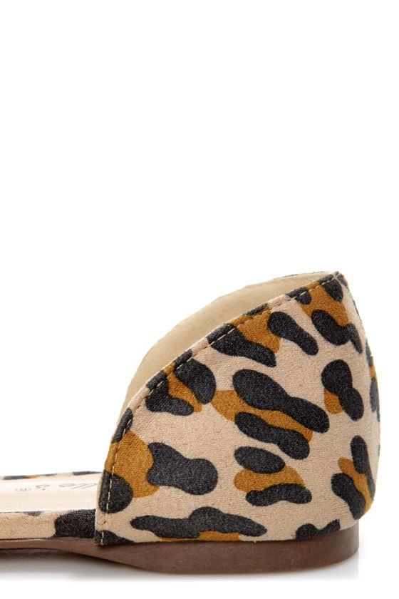 leopard print d orsay flats