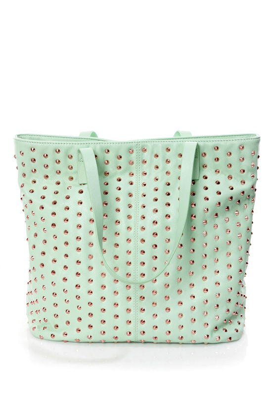steve madden green tote bag
