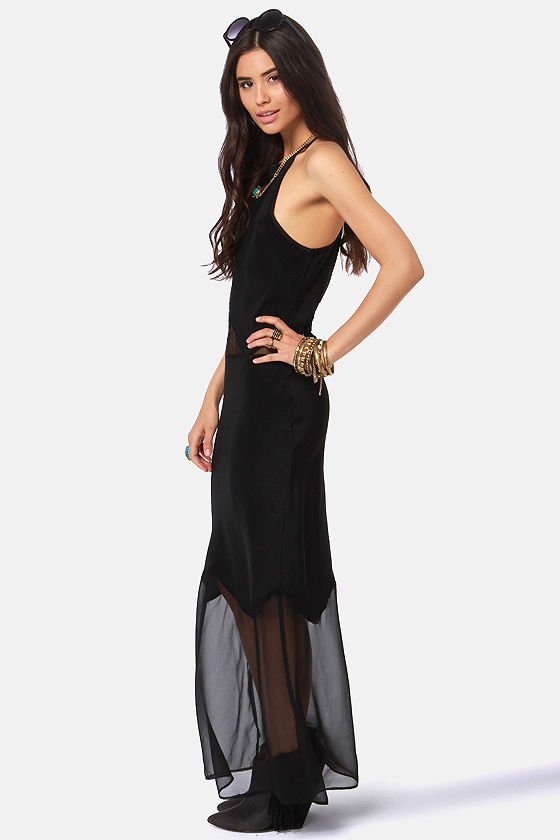 Gypsy Junkies Alexandria Dress - Black Dress - Maxi Dress - $99.00