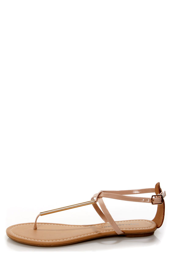city classified gold sandals
