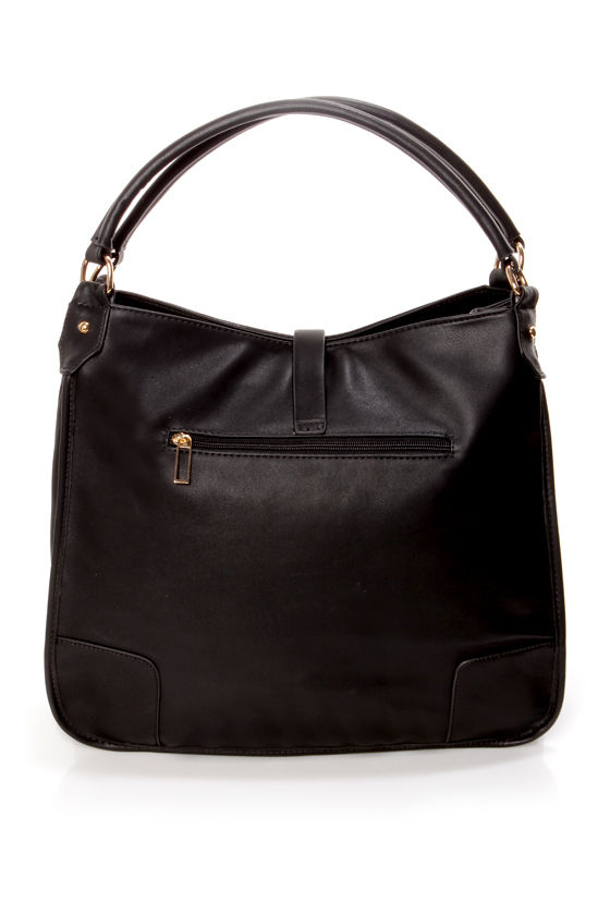 Cute Black Handbag Vegan Leather Handbag 46.00