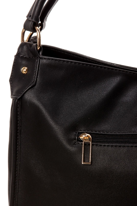 Cute Black Handbag Vegan Leather Handbag 46.00