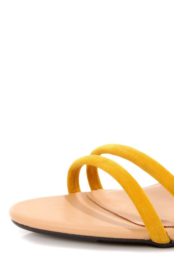 Promise Delma Yellow Multi Color Block High Heel Sandals - $35.00