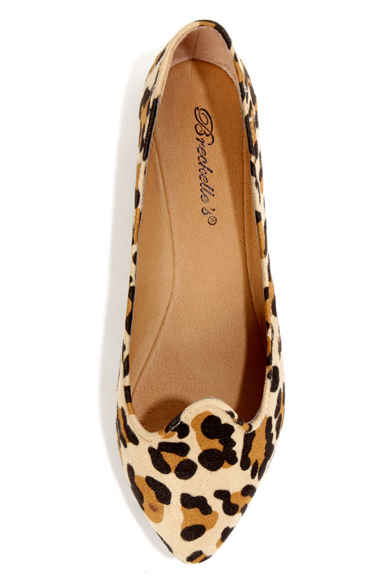leopard print smoking flats