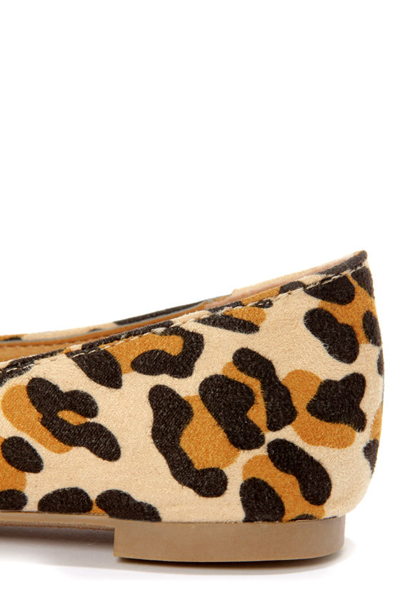 leopard print smoking flats