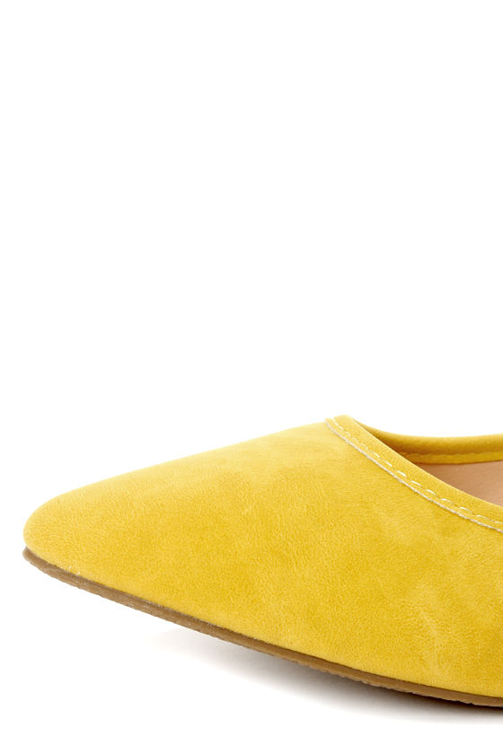 strap pointed flats