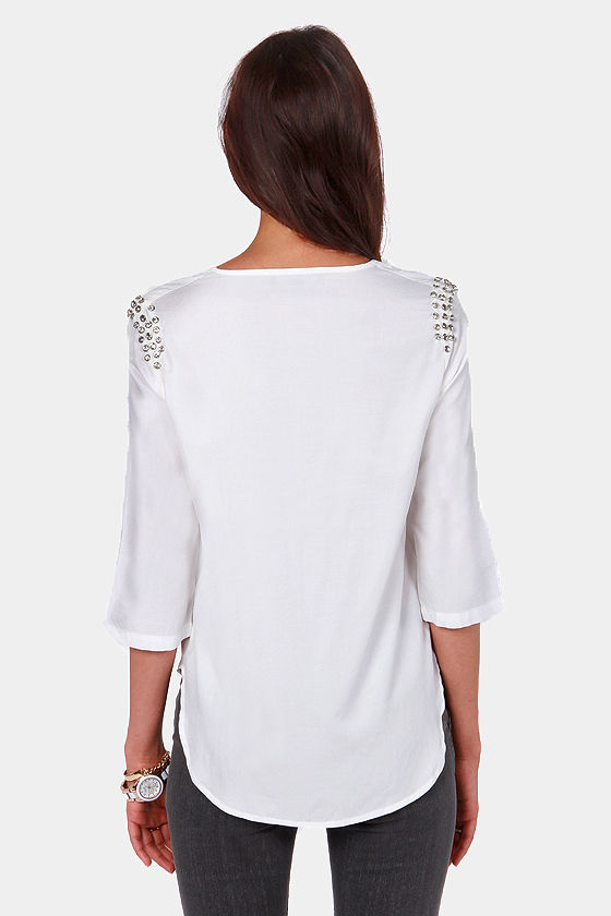 Sparkle Avenue White Rhinestone Top 48 Fashion at