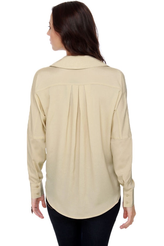 beige top long sleeve