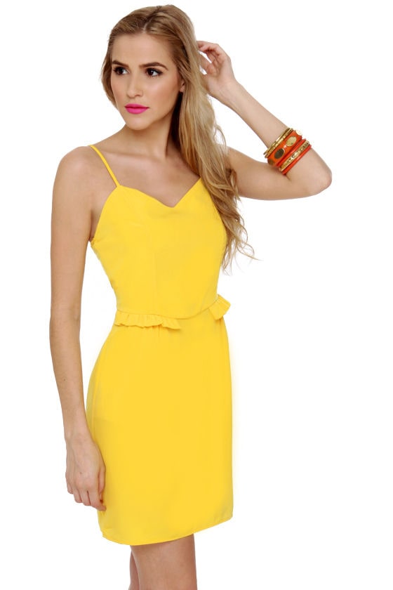 Adorable Yellow Dress - Tube Dress - Sleeveless Dress - $41.00