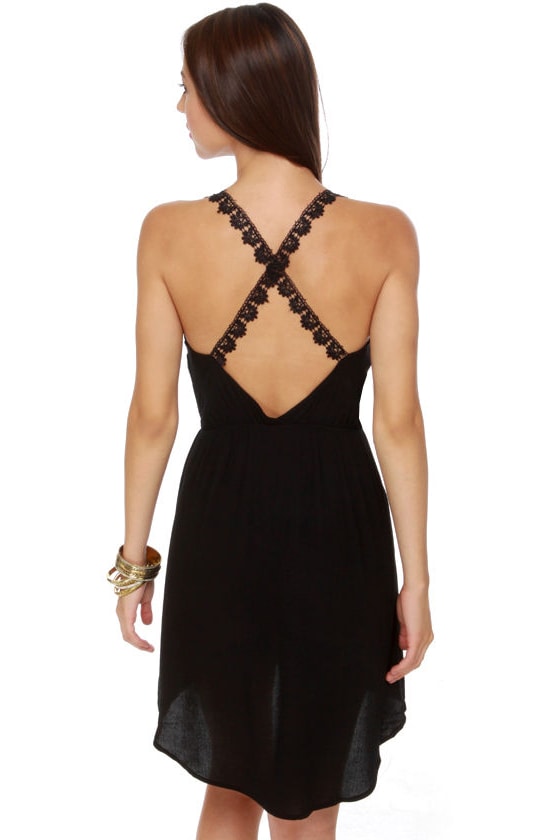Cute Lace Dress - Black Dress - Sleeveless Dress - $42.00