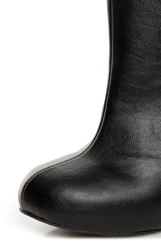 Madden Girl Zelouss Black High Heel Ankle Boots - $59.00
