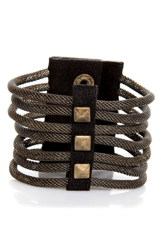 Cool Studded Cuff - Cuff Bracelet - Brass Bracelet - $22.00