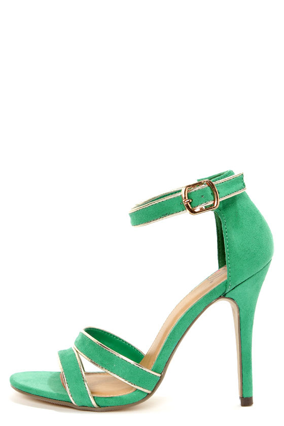 My Delicious Ruyi Jade Green Single Sole Dress Sandals - $24.00 - Lulus