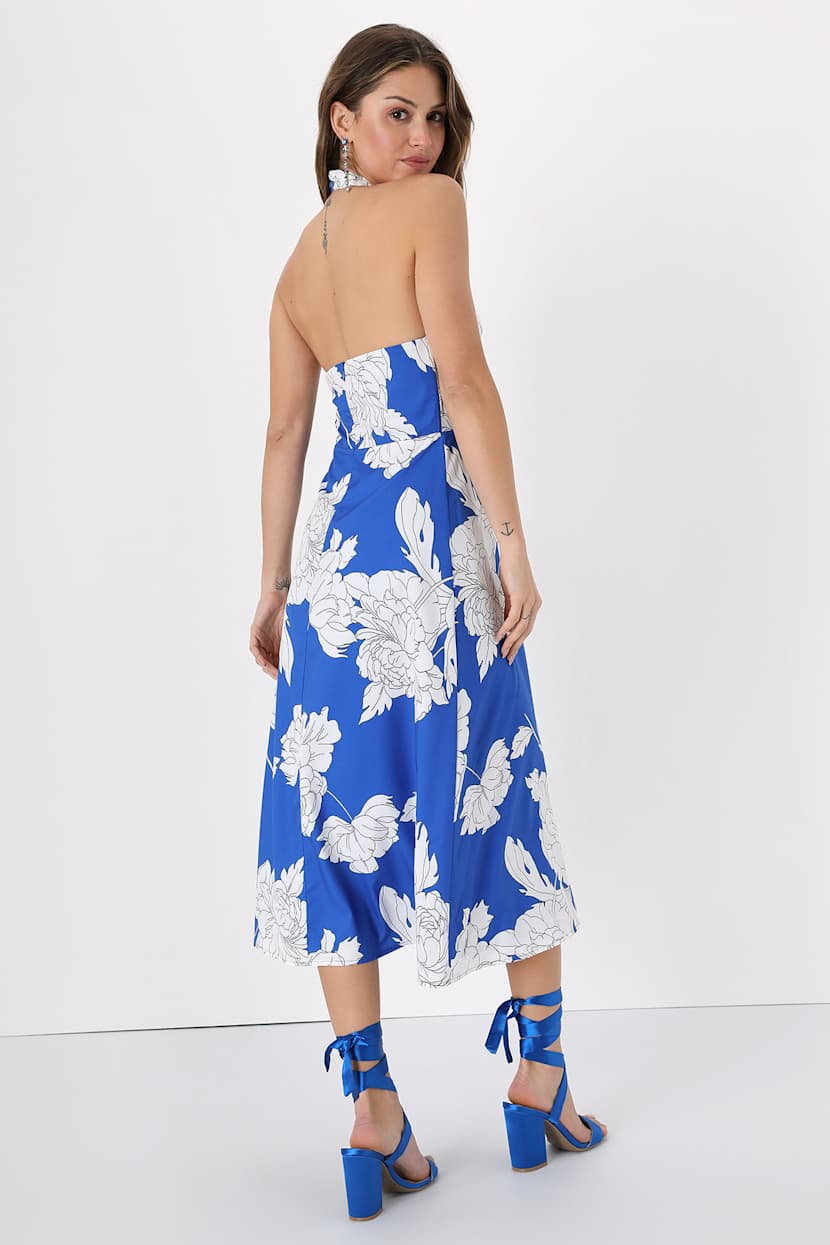 cos asymmetric paneled denim midi dress Zepha main image 0