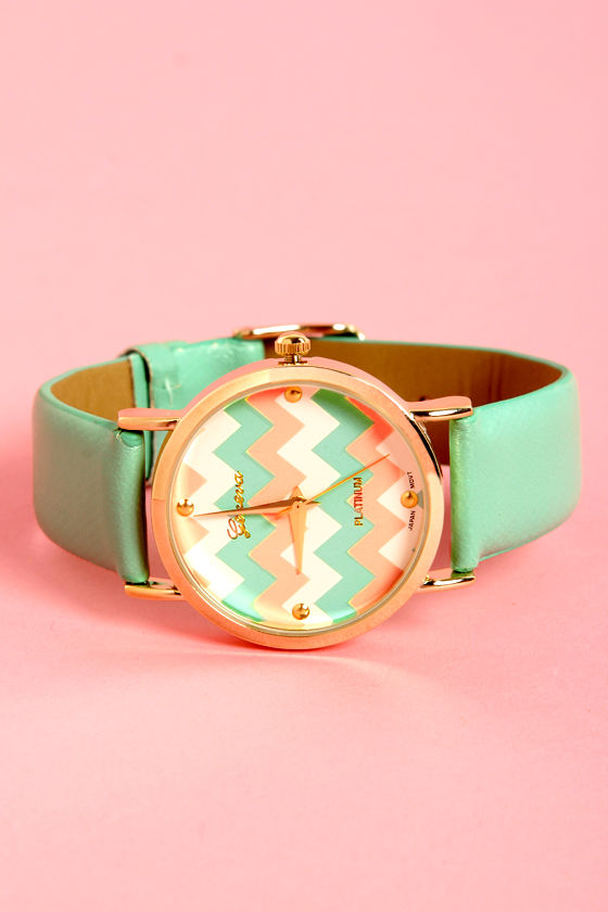 mint green watch