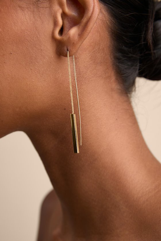 Keep it Chic Gold Threader Earrings 3
