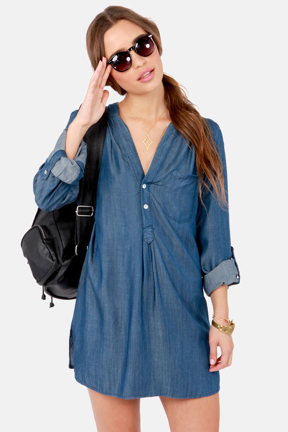 Cute Denim Dress Shirt Dress Jean Dress 50 00 Cute Denim Dress Shirt Dress Jean Dress 50 00