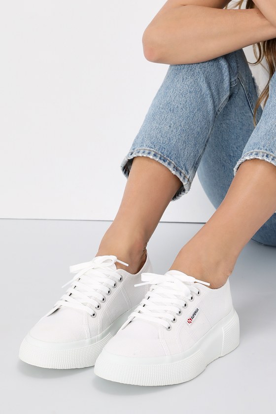TreTorn White Ny Lite Platform Sneakers | Platform sneakers, White platform  sneakers, Girls tennis shoes