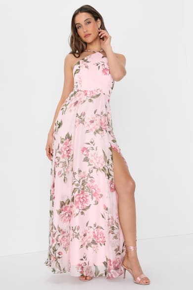strapless dress bridesmaid Berylove Women Watermelon Bridesmaid Dress Tiered A-Line Strapless Ruched  Wedding Guest Dress With Ruffles main image 1