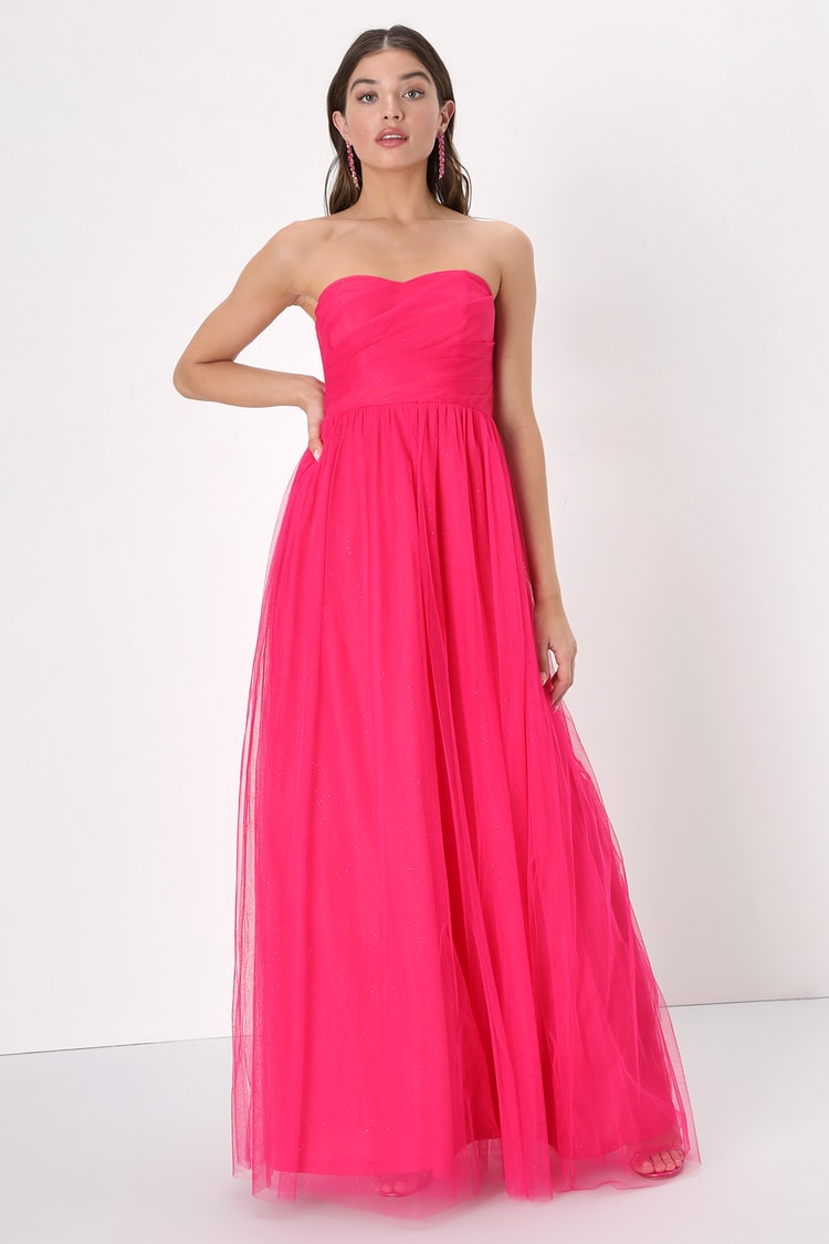 Pink Glitter Dress - Maxi Dress - Dress - Lulus