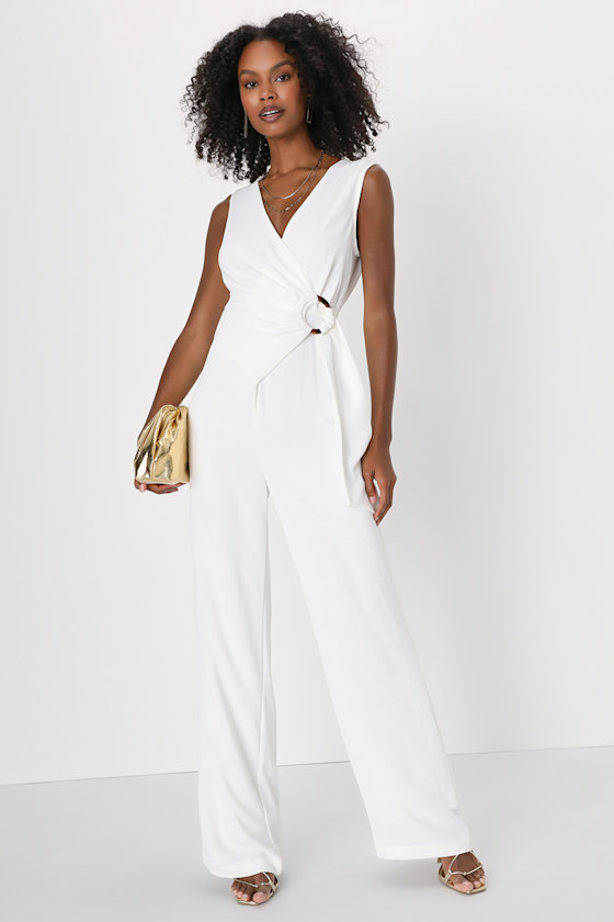 Women's Wrap Jumpsuit | Wide Leg