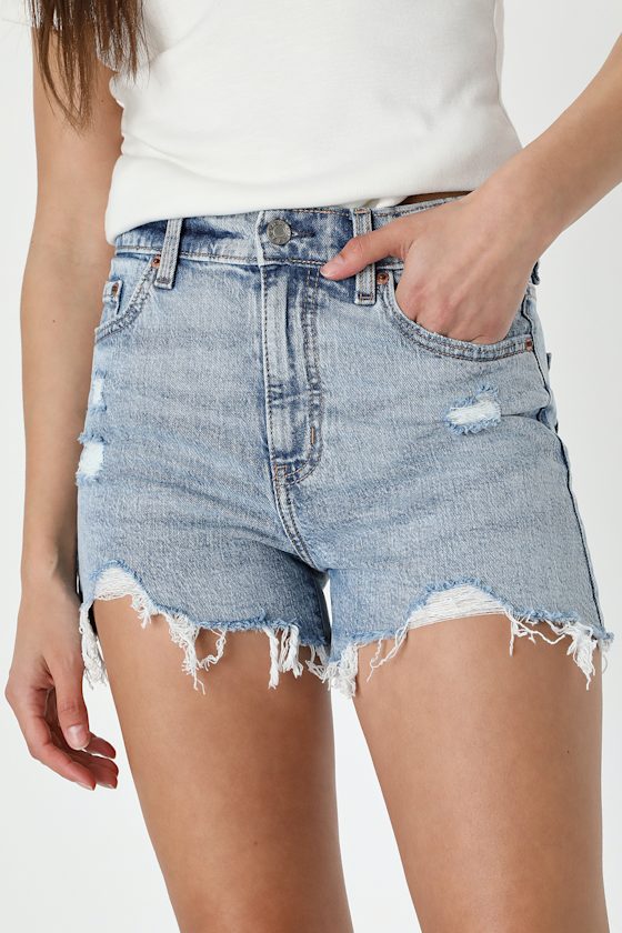 【THEAIRTOWN】Girl Crush Damage Denim Shorts ★ 71d2XaWhsFL.jpg