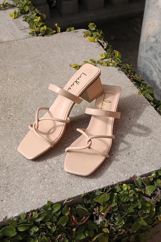 Leylia Light Nude High Heel Sandals 5