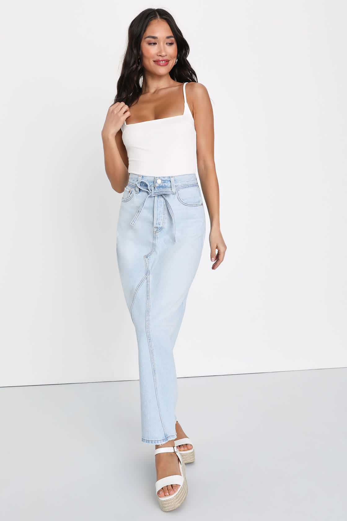 LEVI’S LONG DENIM SKIRT WAIST-34 main image 0