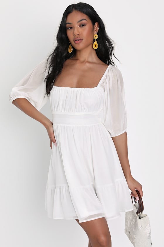 【ROTATE】★CHIFFON PUFF SLEEVE DRESS シフォンドレス 2311320CK1_FYR_1444_grande.jpg