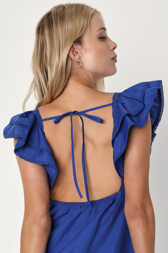 NUNO-LS-DRESS - COBOLT BLUE main image 1