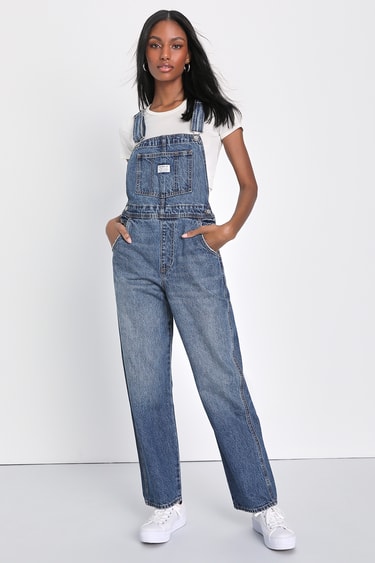 Levi's Vintage Medium Blue Denim Overalls