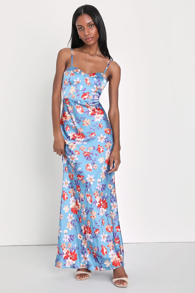 Botanical Beauty Dress blue 
