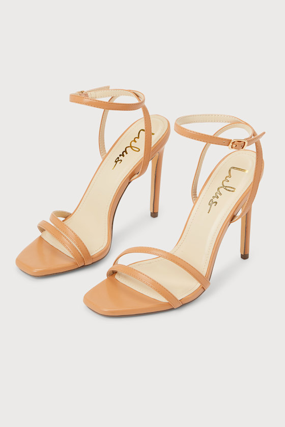 Lianya Tan Ankle Strap Heels 5