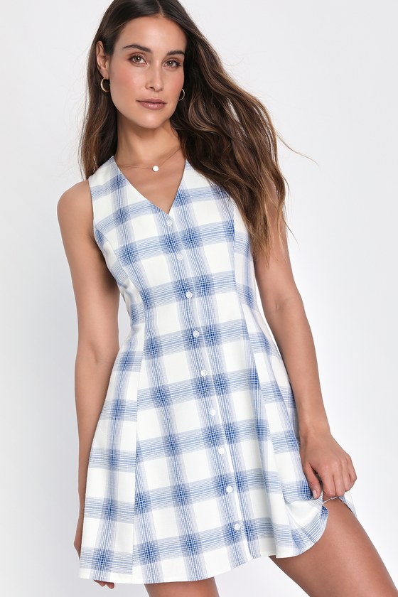 Adorable Energy Gingham Mini Dress