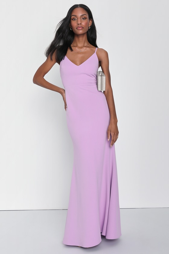 Lulus Infinite Glory Lavender Maxi Dress In Purple