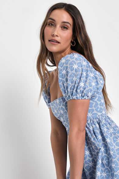 Short Blue Dresses - Blue Mini Dresses - Lulus