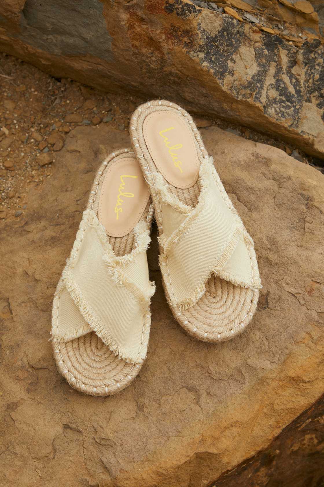 espadrille sandals slides