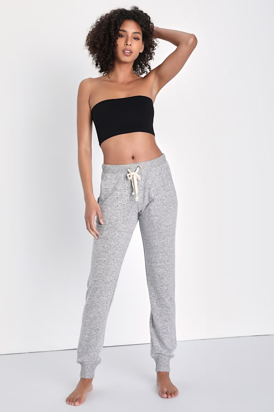 Amelia Black Ribbed Strapless Bralette 2