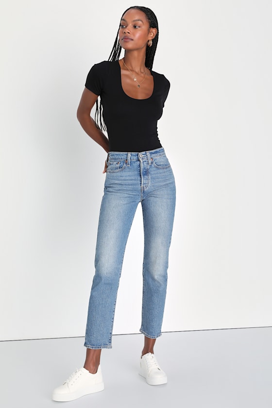 Basically Effortless Black Short Sleeve Scoop Neck Top 2