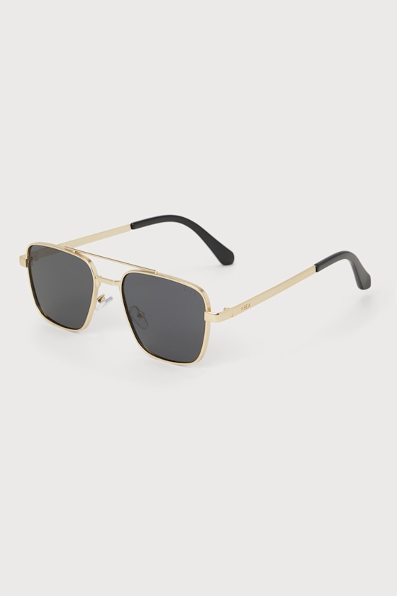 Brooks Gold Aviator Sunglasses 2