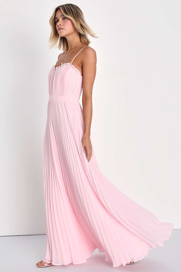 lulus pink bridesmaid dress Coral Bridesmaid Dresses Chic Bateau Neckline Ruffle Short Sleeves Sheath/Column Chiffon Bridesmaid Dress with Slit main image 0