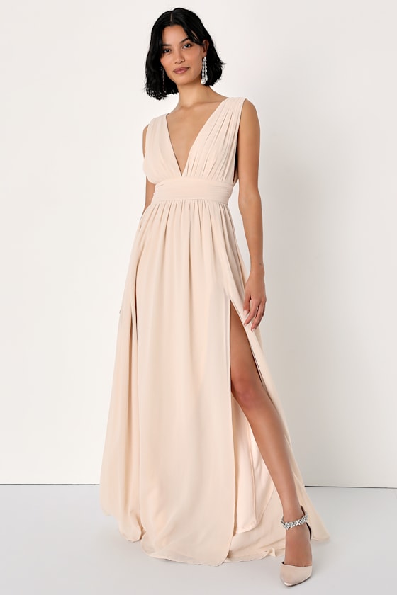 Heavenly Hues Cream Maxi Dress 12