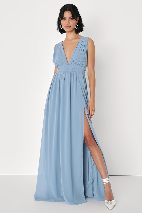 Heavenly Hues Light Blue Maxi Dress