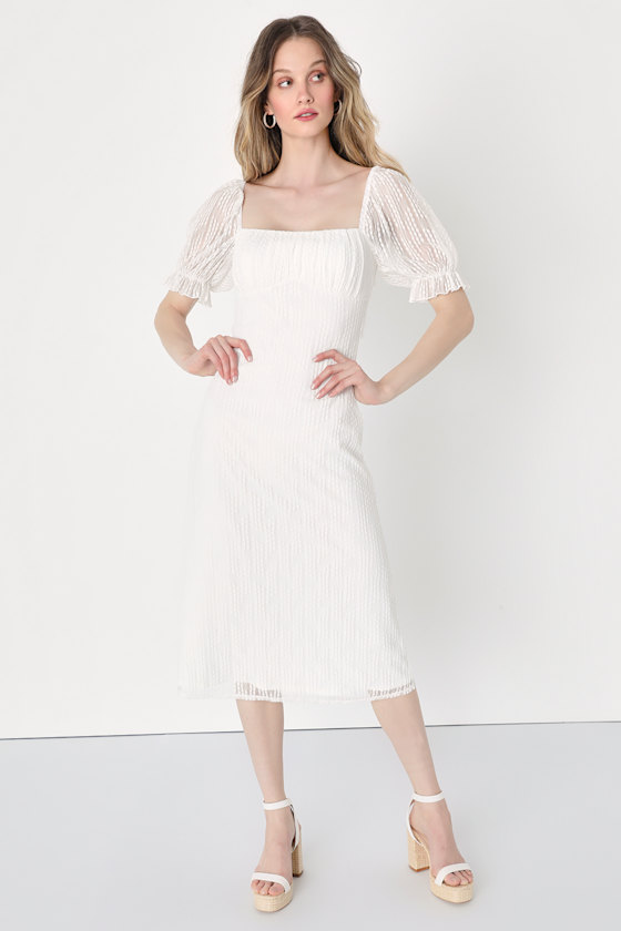 ●FOGDAWN● Mesh Layered Puff Dress (white) 10191841_2063756.jpg?w=294