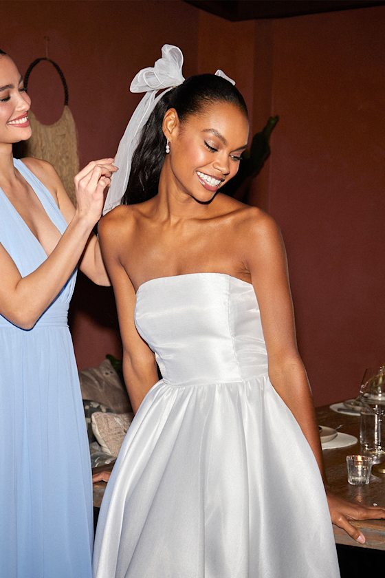 My Dearly Beloved White Organza Oversized Bow Hair Clip 1