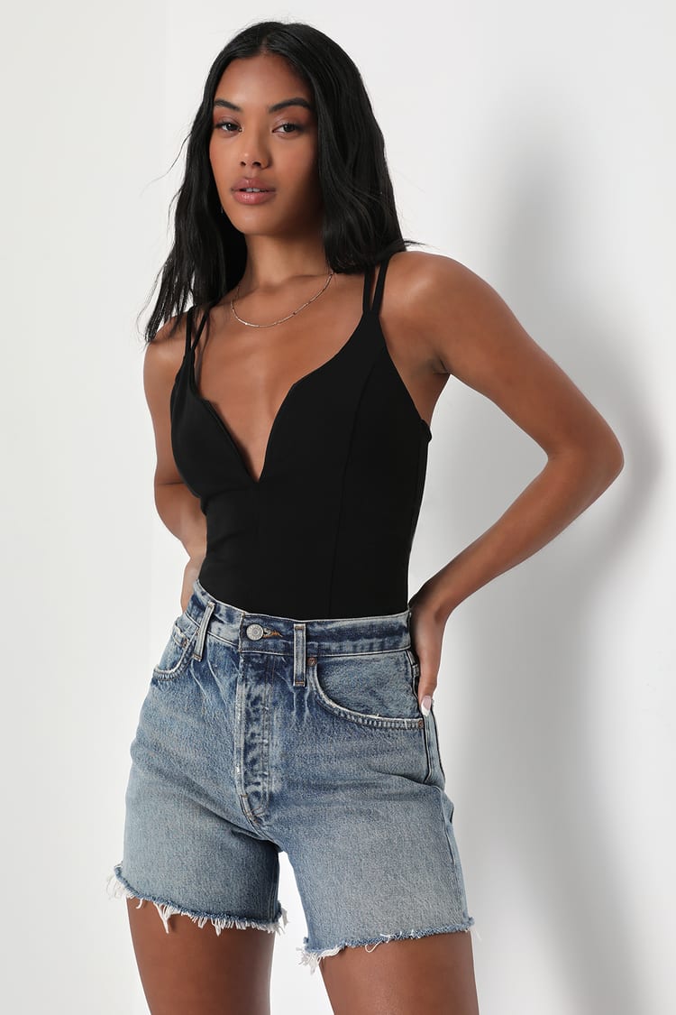 Top - Plunge Tank Top Backless Top - Lulus