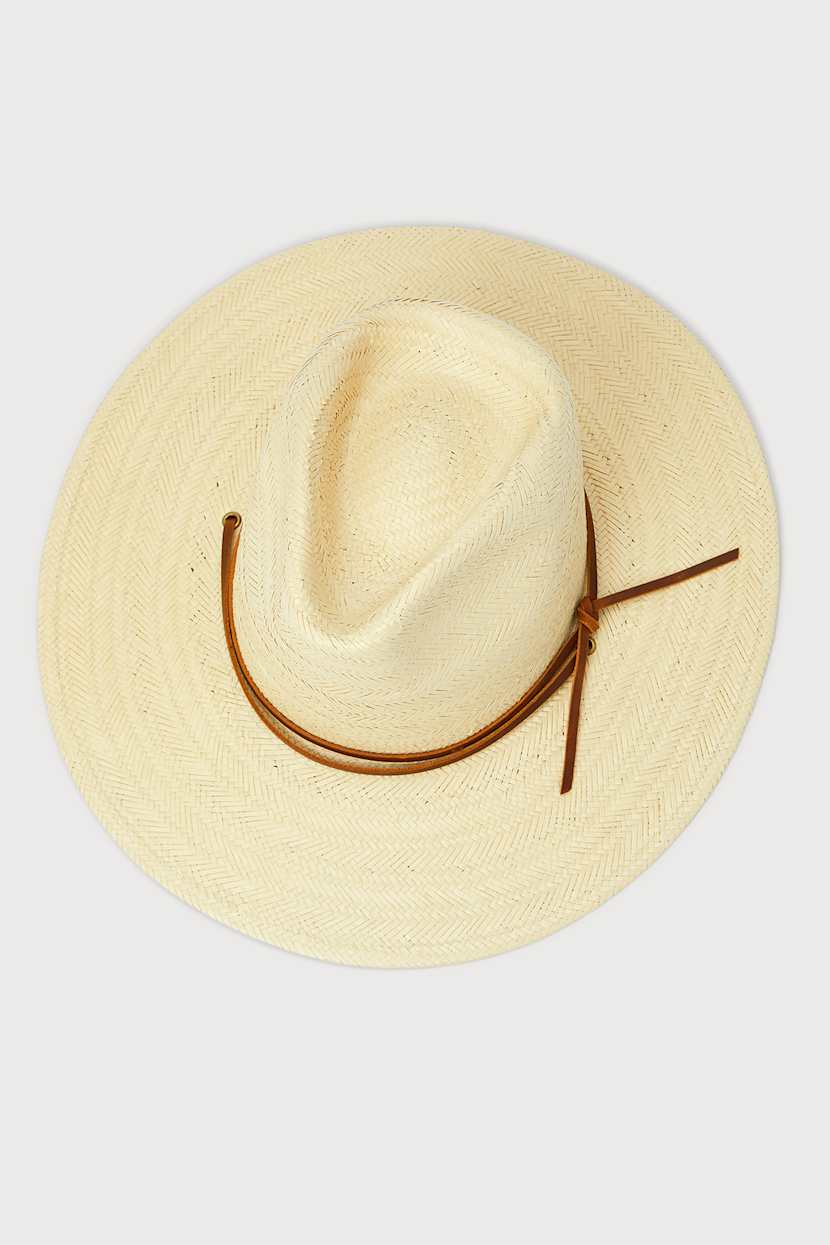 Wyeth Frankie - Natural Woven Straw Hat - Fedora Sun Hat - Lulus display picture 1