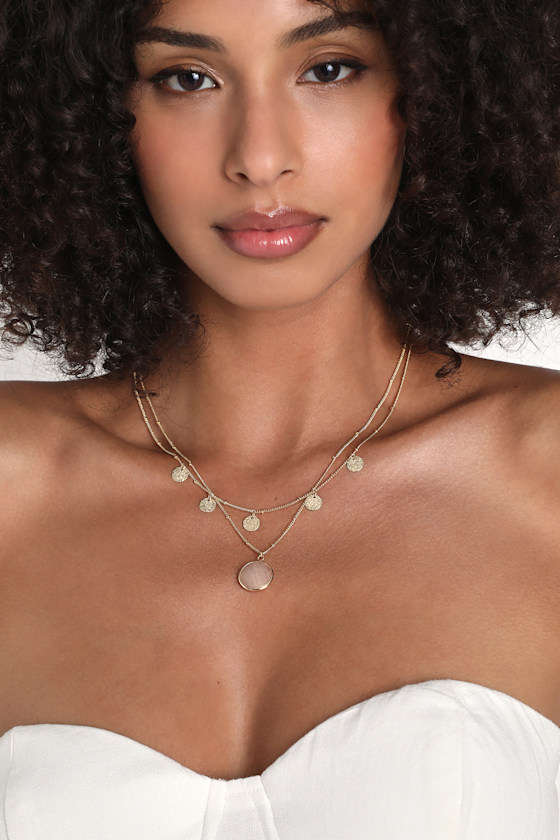 Estendly 14k Gold Plated Choker Necklace With Lava Bead - Dainty Adjustable Women's Jewelry
