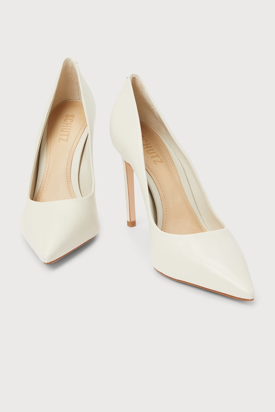 Mila High Stiletto Heel Court Shoe in White Patent – Miss Diva